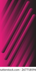 Abstract Pink Diagonal Lines with 3D Effect
