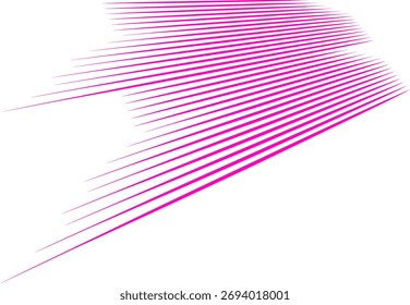 Abstract pink diagonal lines on white background, creating a dynamic motion effect. Modern design ideal for backgrounds, posters, and digital art.