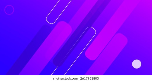 Abstract pink diagonal on blue backgound. modern vector