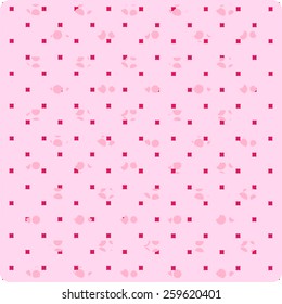 Abstract pink dots background illustration 