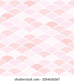 Abstract pink fish scale seamless pattern, Pink overlapping pattern background, Abstract pink pattern, Vector