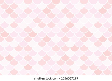 Abstract pink fish scale seamless pattern, Pink overlapping pattern background, Abstract pink pattern, Vector