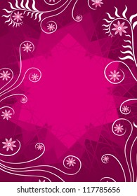 Abstract pink floral background