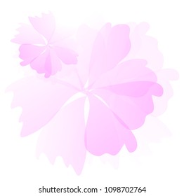 abstract pink flowers background. vector illustration