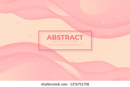 Abstract pink fluid 3D background. Eps10 vector illustration.