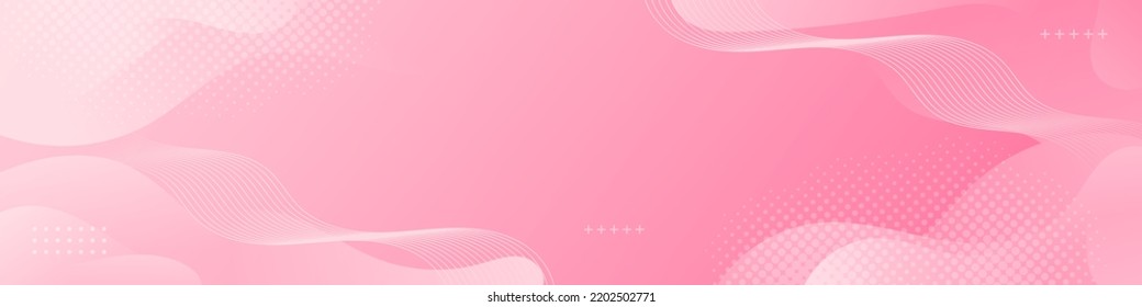 Plantilla de la pancarta de líquido rosa abstracto. Diseño de fondo moderno. color de gradiente. Ondas dinámicas. Composición de formas líquidas. Ajustar para banderas