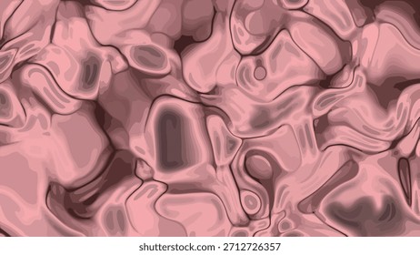 Fondo Abstractas de movimiento de fluido rosa con diseño de textura líquida que fluye y ondulante, plástico abstracto, Imagen de Regalías de stock.