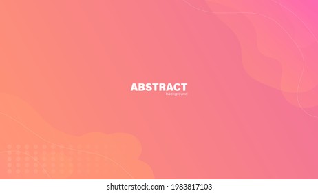 Abstract pink fluid shape modern background with copy space, vector.