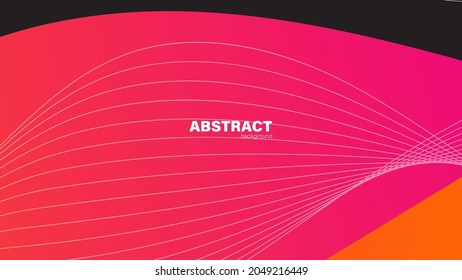 Abstract pink fluid shape modern background with copy space, vector.