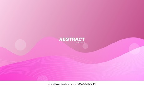 Abstract pink fluid shape modern background with copy space, vector.