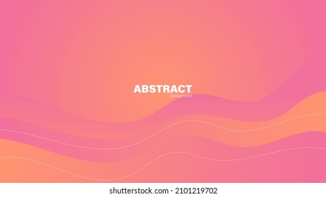 Abstract pink fluid shape modern background with copy space, vector.