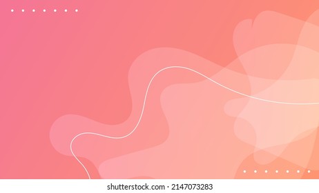 Abstract pink fluid shape modern background with copy space, vector.