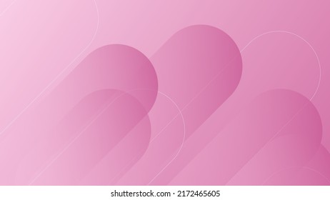 Abstract pink fluid shape modern background with copy space, vector.