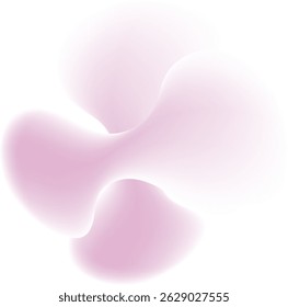 Abstract pink fluid shapes soft gradient background