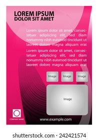Abstract pink flyer 