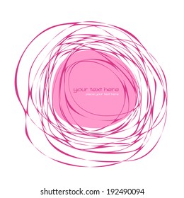 Abstract pink frame