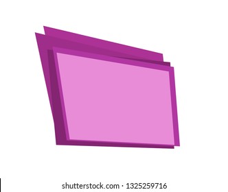 Abstract Pink frame vetor icon logo