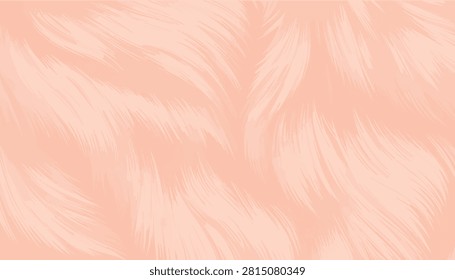 Abstract Pink Fur Background, Soft Pastel Peach Fluffy Feather Texture