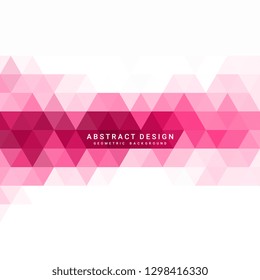 Abstract pink geometric background