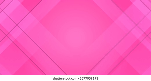 Abstract pink geometric background with layered square shapes.