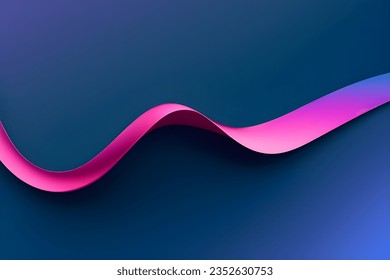 Abstract pink geometric. Isolate on blue background. Vector illustration.