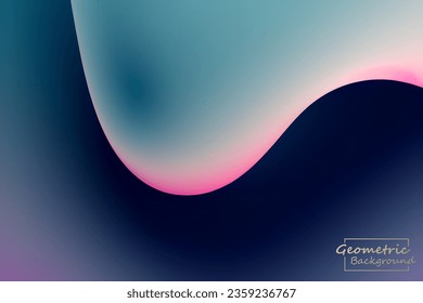 Resumen geométrico rosa. Aislar sobre un fondo azul oscuro. Ilustración vectorial.