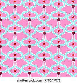 Abstract Pink geometric pattern hipster fashion design print triangle pattern