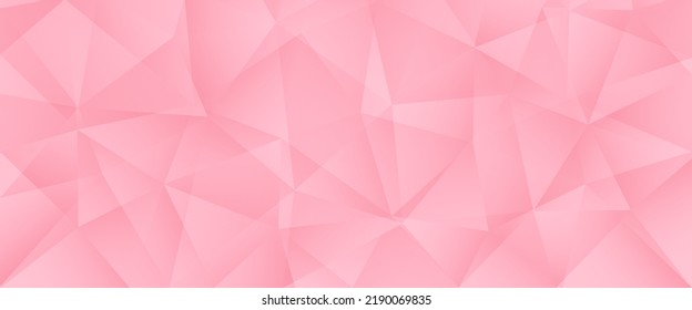 Abstract pink geometric pattern. Pink triangles background. Vector illustration eps 10.