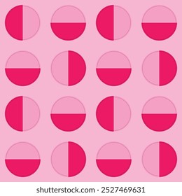 abstract pink geometric round, circle graphic pattern background wallpaper