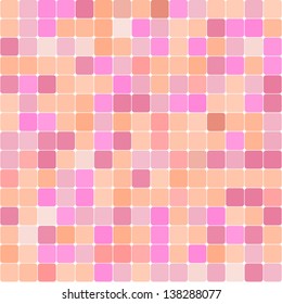 Abstract pink geometric square seamless pattern, vector
