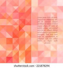 Abstract pink Geometric Technology Background, vector illustration