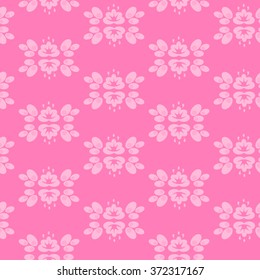 Abstract pink geometric wallpaper pattern seamless background. Vector illustration