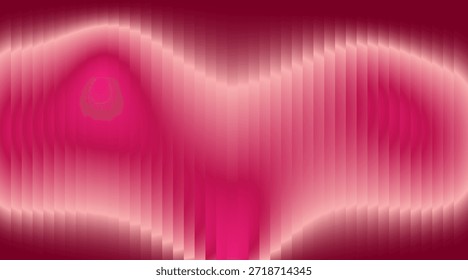 Fondo de gradiente de onda de vidrio rosa Abstractas con brillo suave y diseño de movimiento fluido moderno