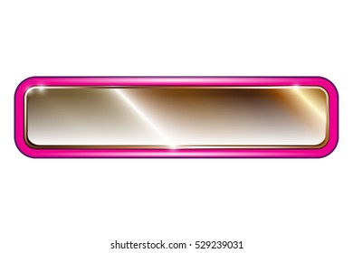 Abstract pink and gold background, with space for your text. Vector illustration, on transparent background