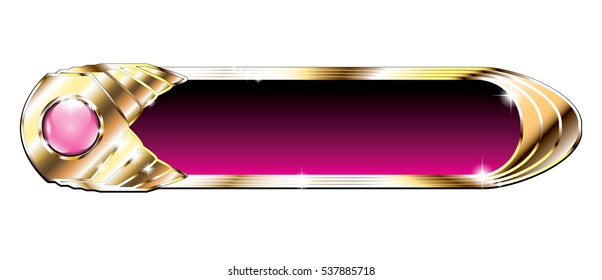 Abstract pink and gold background, with space for your text. Vector illustration. Can be used as buttons, banners, etc.