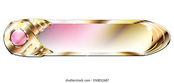 Abstract pink and gold background with space for your text. Vector illustration.