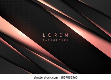 Abstract pink gold and black luxury background