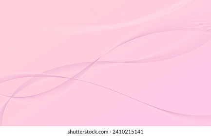 abstract pink gold smooth lines wave curves with gradient background