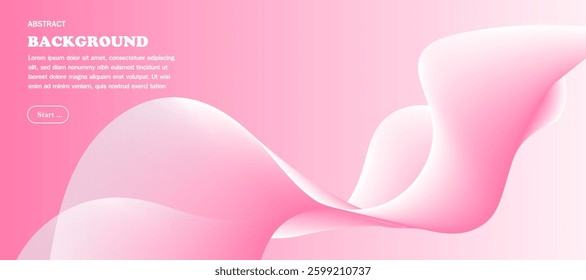 abstract pink gradient background, business technology digital communication template, illustration element, future banner poster cover pattern creative vector
