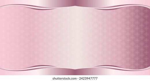 Abstract pink gradient background composed of applied Thai patterns with stripes, designed for printing on fabric or paper or ceramic tiles or social media backdrops.