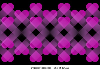 Abstract pink gradient background design. Dynamic shapes love composition