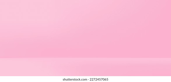 Abstract pink gradient background empty studio room illustration