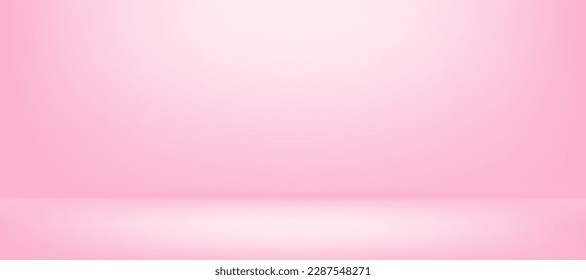 Abstract pink gradient background empty studio room illustration