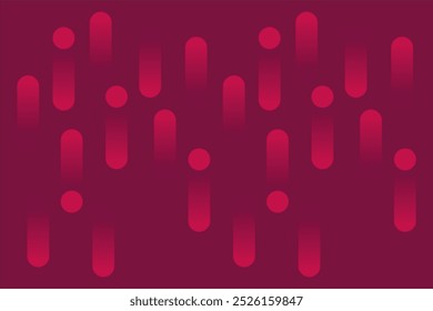 Abstract pink gradient background featuring a dynamic combination of circles and rectangular shapes. The geometric design offers a futuristic and modern visual style.