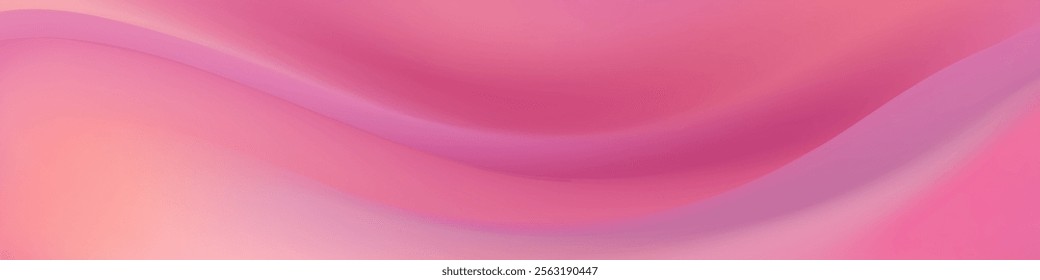  Abstract Pink Gradient Background Smooth Curves, Soft Hues, Pastel Shades, Elegant Design,