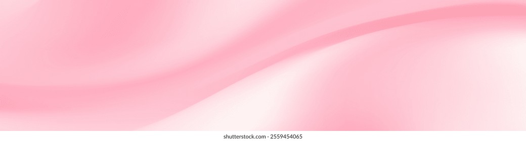 Abstract Pink Gradient Background, Soft Curves, Smooth Texture, Gentle Hues,