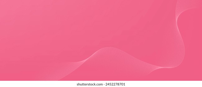 Abstract pink gradient background with pink wave for design brochure, website, flyer.