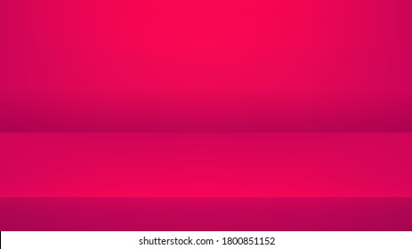 Abstraktes Rosa und Farbverlauf-heller Hintergrund mit Studiohintergrund. Produktanzeige mit Kopienraum für die Anzeige von Content Design.Banner für Werbeartikel.