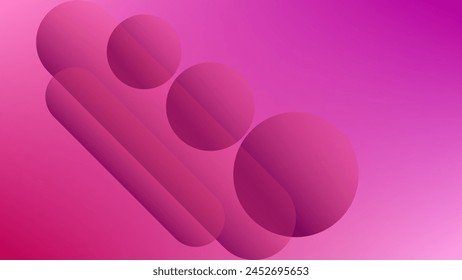 ABSTRACT PINK GRADIENT MESH BACKGROUND SMOOTH LIQUID COLORFUL BLURRED DESIGN WITH GEOMETRIC SHAPES VECTOR TEMPLATE GOOD FOR MODERN WEBSITE, WALLPAPER, COVER DESIGN 