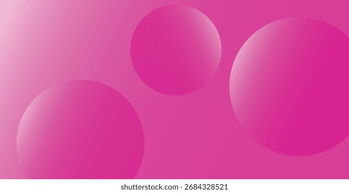 Composición de esferas de degradado rosa Abstractas